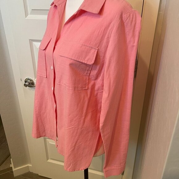 Boutique Brand Camp Style Top in Pink - Size Medium - NWT (0131) - Picture 6 of 10